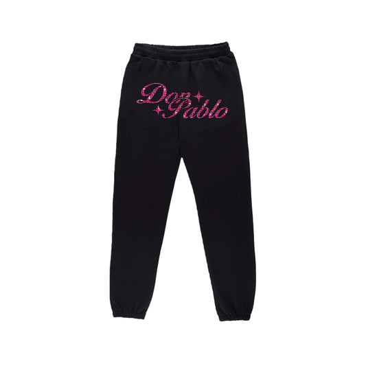 Donpablo rhinestone "pink" sweatpants 2.6
